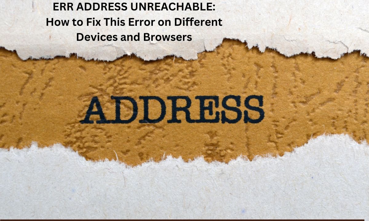 ERR ADDRESS UNREACHABLE